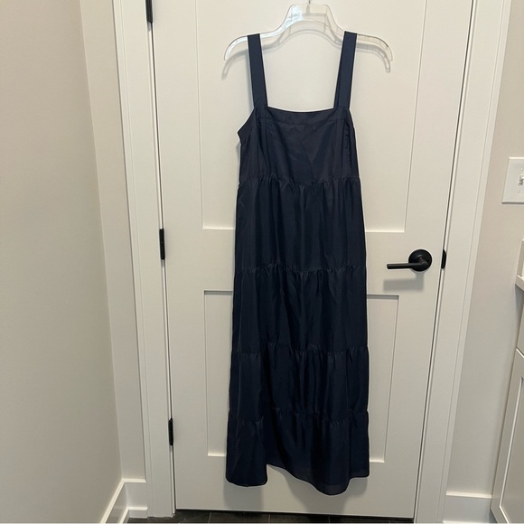 eileen fisher tiered silk dress Eileen Fisher Petites Silk Tiered Dress